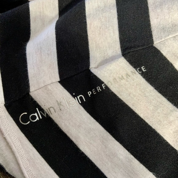 Calvin Klein Striking Tunic size 2X Black White Stripe as New - Picture 2 of 4